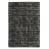 Tapis effet vintage anthracite en viscose tissé main Kruger