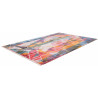 Tapis géométrique multicolore en polyester Game