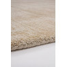 Tapis effet vintage beige en viscose tissé main Kruger