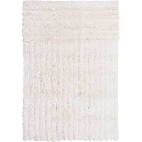 Tapis uni naturel lavable en machine en laine Dunes