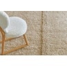 Tapis uni naturel en laine lavable en machine Tundra