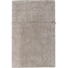 Tapis uni naturel en laine lavable en machine Tundra