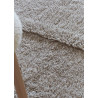 Tapis uni naturel en laine lavable en machine Tundra