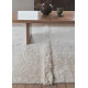 Tapis uni naturel en laine lavable en machine Tundra