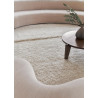 Tapis uni naturel en laine lavable en machine Tundra