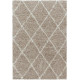 Tapis shaggy design rectangle géométrique Chantecler