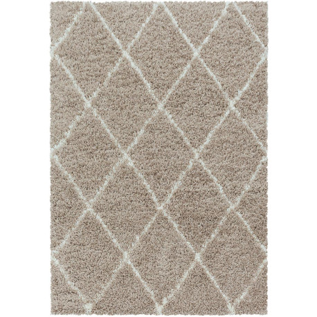 Tapis shaggy design rectangle géométrique Chantecler