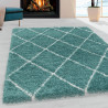 Tapis shaggy design rectangle géométrique Chantecler