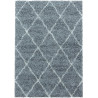 Tapis shaggy design rectangle géométrique Chantecler