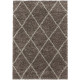 Tapis shaggy design rectangle géométrique Chantecler