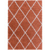 Tapis shaggy design rectangle géométrique Chantecler