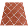 Tapis shaggy design rectangle géométrique Chantecler