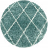 Tapis shaggy design rond géométrique Chantecler