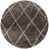 Tapis shaggy design rond géométrique Chantecler