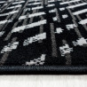 Tapis rayé à courtes mèches moderne Sonnerat