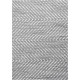 Tapis rayé à courtes mèches moderne Sonnerat