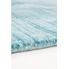 Tapis effet vintage turquoise en viscose tissé main Kruger