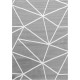 Tapis scandinave graphique gris pour salon Bouvreuil