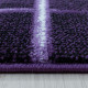 Tapis moderne rectangle rayé à courtes mèches Buse