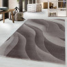 Tapis effet courbe moderne pour salon Chouette