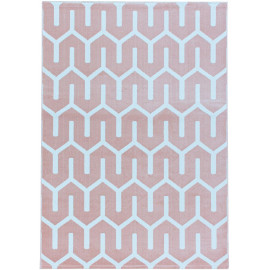 Tapis géométrique scandinave rectangle Corbeaux