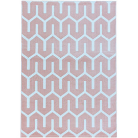 Tapis géométrique scandinave rectangle Corbeaux