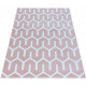 Tapis géométrique scandinave rectangle Corbeaux