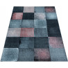 Tapis moderne cubique de salon rectangle Epervier