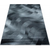 Tapis design de salon effet courbe rectangle Grimpereau