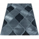 Tapis noir baroque à courtes mèches Grive