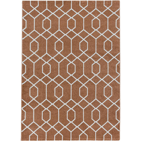 Tapis scandinave à courtes mèches graphique Huppe