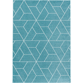 Tapis graphique de salon scandinave Linotte