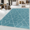 Tapis graphique de salon scandinave Linotte