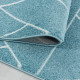 Tapis graphique de salon scandinave Linotte