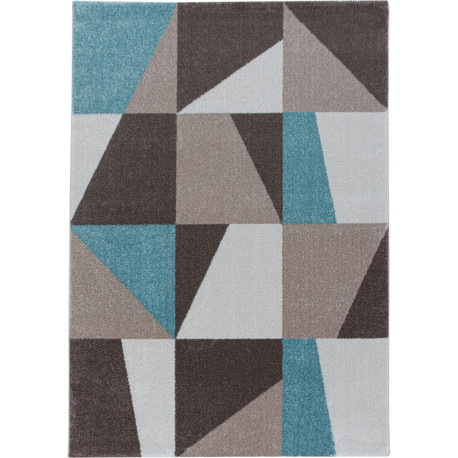 Tapis scandinave à courtes mèches graphique Loriot