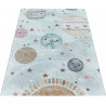 Tapis pour chambre bébé rectangle Nuit