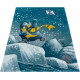 Tapis bleu de chambre enfant Igloo