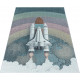 Tapis pour chambre enfant bleu Space