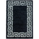 Tapis baroque shaggy rectangle de salon Martinet