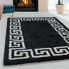 Tapis baroque shaggy rectangle de salon Martinet