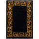 Tapis baroque shaggy rectangle de salon Martinet