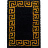 Tapis baroque shaggy rectangle de salon Martinet