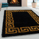 Tapis baroque shaggy rectangle de salon Martinet