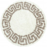 Tapis baroque shaggy rond de salon Martinet