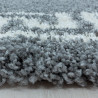 Tapis baroque shaggy rond de salon Martinet