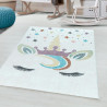 Tapis pour fille à courtes mèches rectangle Pégase