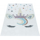 Tapis pour fille à courtes mèches rectangle Pégase