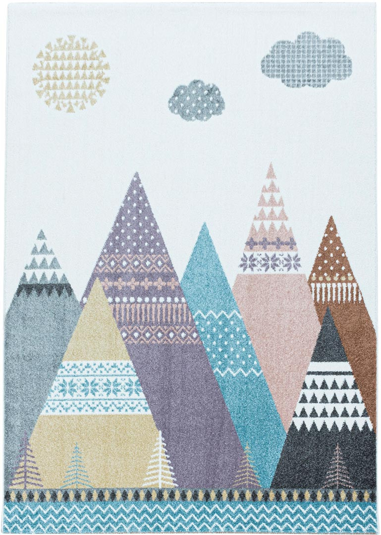 Tapis multicolore pour enfant rectangle Tipi