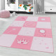 Tapis antidérapant rose pour fille Princess