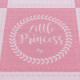 Tapis antidérapant rose pour fille Princess